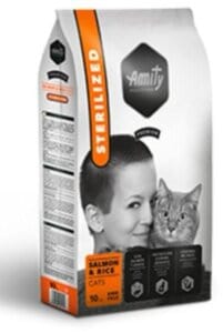 AMITY - לחתול מסורס - סלמון 10 קג