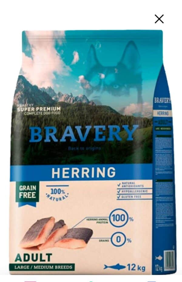 BRAVERY - לכלב בוגר מגזע בינוני וגדול - HERRING