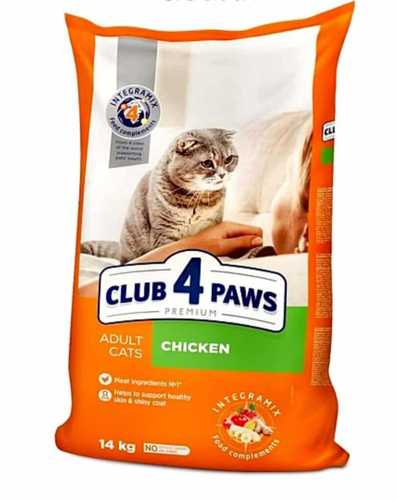 CLUB 4 PAWS – לחתול בוגר – עוף – 14 קג