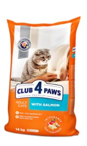 CLUB 4 PAWS - לחתול בוגר -סלמון - 14 קג