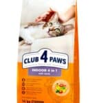 CLUB 4 PAWS -INDOOR –  לחתול בוגר – כבש – 14קג
