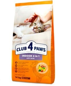 CLUB 4 PAWS -INDOOR -  לחתול בוגר - כבש - 14קג