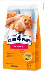 CLUB 4 PAWS - לחתול בוגר - עגל 14 קג