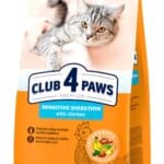CLUB 4 PAWS-SENSITIVE DIGESTION – לחתול עם מערכת עיכול רגישה