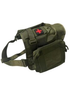 רתמה טקטית מניילון עם 2 אחסונים