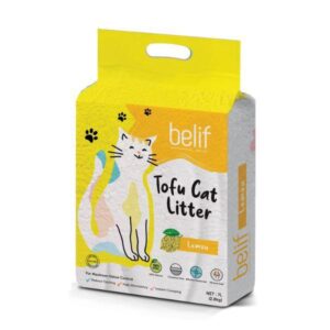 BELIF - חול טופו אקולוגי מתגבש לחתול ניחוח למון גראס