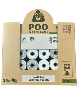 POO - גלגלים של שקיות לאיסוף - נטורל - 30 שקיות