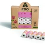 POO –  גלגלים של שקיות לאיסוף – ורדים – 30 שקיות