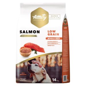AMITY - סלמון מופחת דגנים - 14 קג