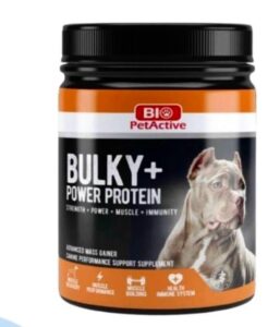 BULKY + - אבקת חלבון לחיזוק השרירים לכלבים - 368 גרם