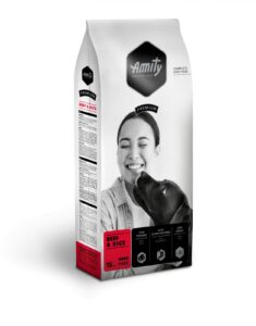 AMITY PREMIUM - לכלבים בוגרים - בקר ואורז