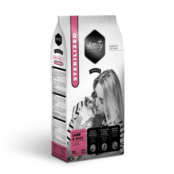 AMITY  PREMIUM - לחתולים - כבש ואורז - STERILIZED