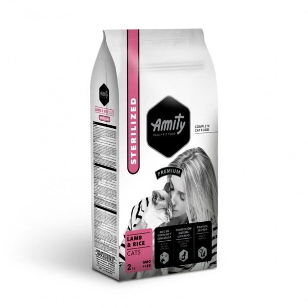 AMITY  PREMIUM - לחתולים - כבש ואורז - STERILIZED