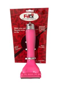 מברשת להסרת שיער בצבע ורוד PetEx – לכלבים ולחתולים