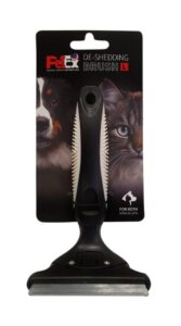 מברשת הסרת שיער - PetEx De-Shedding Brush L - לכלבים ולחתולים