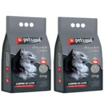 PETSLAND GRAY – חול חתול עם פחם פעיל, 10 ל’‏ + 10 ל’‏