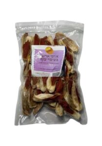 אוזני ארנב בציפוי עוף - חטיף טבעי לכלבים - 500 גר