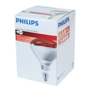מנורת אינפרא אדום פיליפס 250W (נורה בלבד)