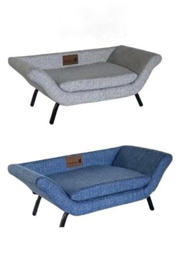 מיטת כלב/חתול בעיצוב מודרני – עם רגלי מתכת וריפוד רך