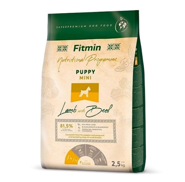 Fitmin Nutritional Programme Puppy Mini – כבש עם בקר - 2.5 ק״ג