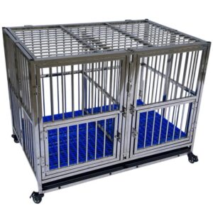 כלוב נירוסטה לכלבים – פתרון חזק, בטוח ואמין לאורך זמן - 3 מידות