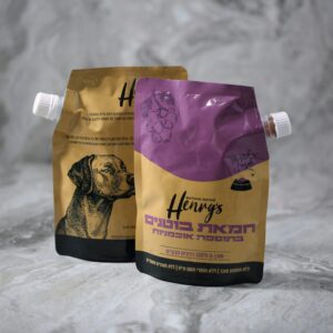 Henry’s – מחית חמאת בוטנים עם אוכמניות לכלבים (מזון משלים) - 300 גרם