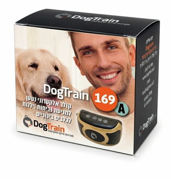 DogTrain-169A – קולר חשמלי נטען נגד נביחות ויללות לכלבים קטנים ובינוניים
