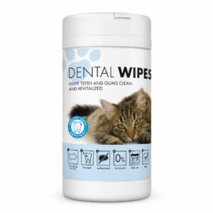 M-PETS Dental Wipes – מגבונים לניקוי שיניים לכלבים ולחתולים
