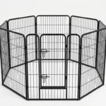 Fancy Fence  גדר גורים 60X80 מודולרית חדשנית ויציבה לגזעי כלבים קטנים