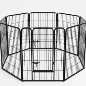 Fancy Fence  גדר גורים 60X80 מודולרית חדשנית ויציבה לגזעי כלבים קטנים