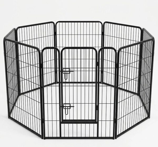 Fancy Fence  גדר גורים 60X80 מודולרית חדשנית ויציבה לגזעי כלבים קטנים