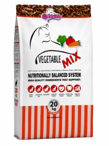 Quick Paw Vegetable Mix – מזון יבש פרימיום לחתולים עם תערובת ירקות (20 ק”ג)